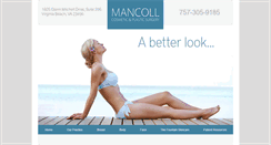 Desktop Screenshot of mancollplasticsurgery.com